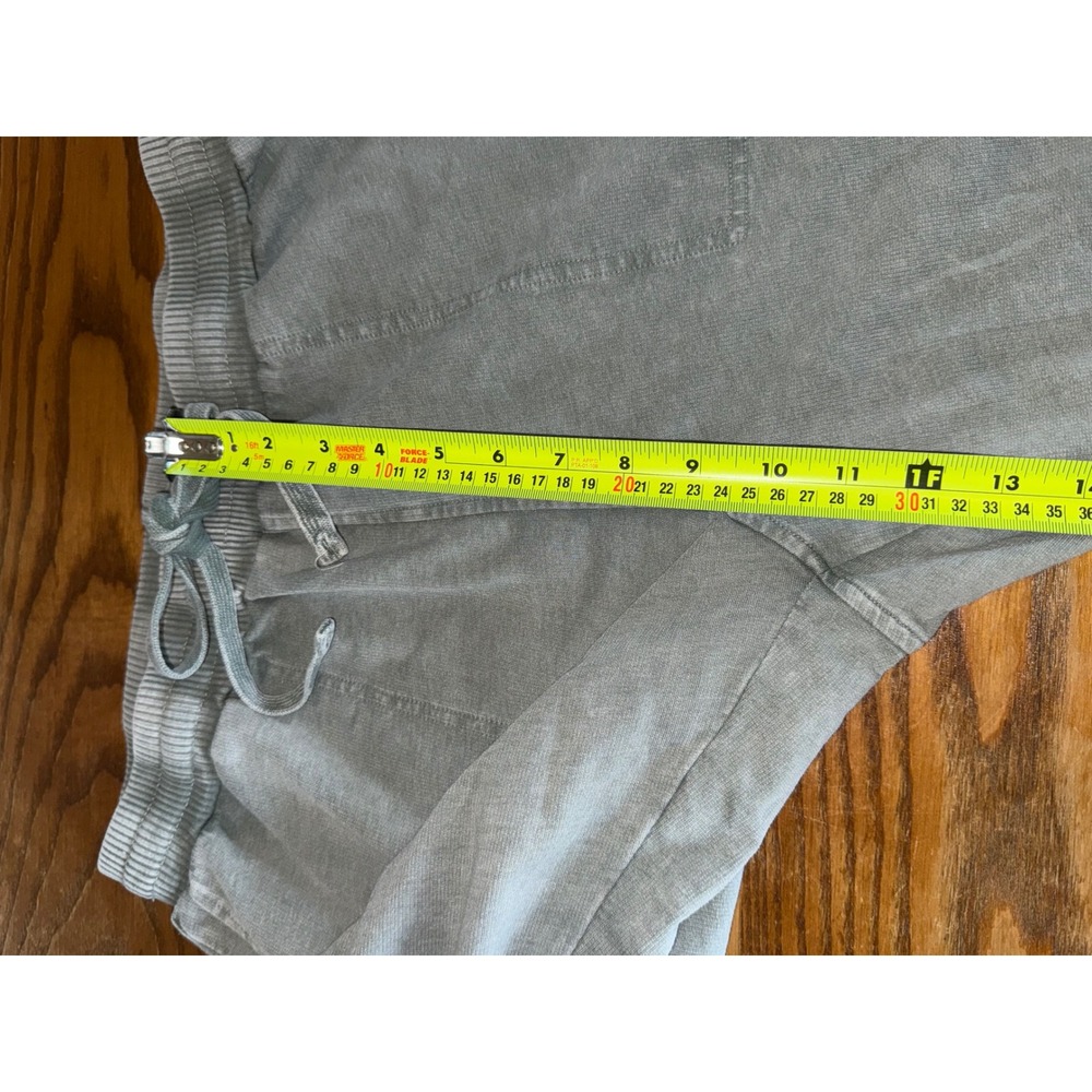 Jane + Delancey Sage Green Mineral Wash Joggers Womens Medium Drawstring Pockets - Picture 8 of 8